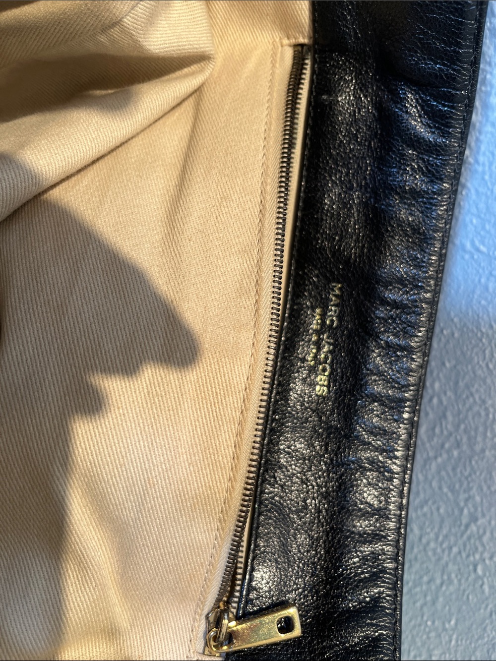 Marc Jacobs Black Quilted Leather Tote with Gold Chain Hardware - Picture 8 of 10